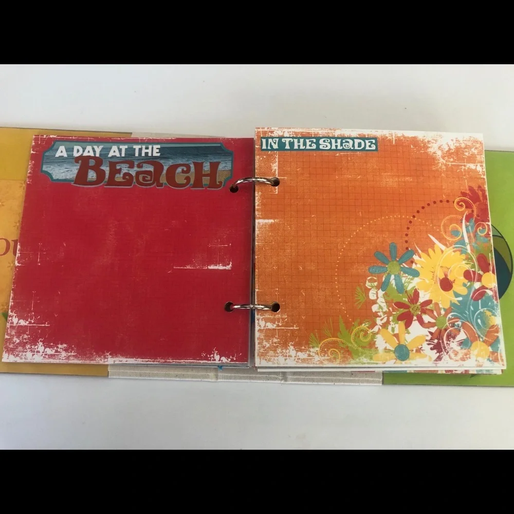 Handmade chipboard photo album